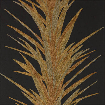 Sanderson Wallpaper Yucca Charcoal/Gold 216651