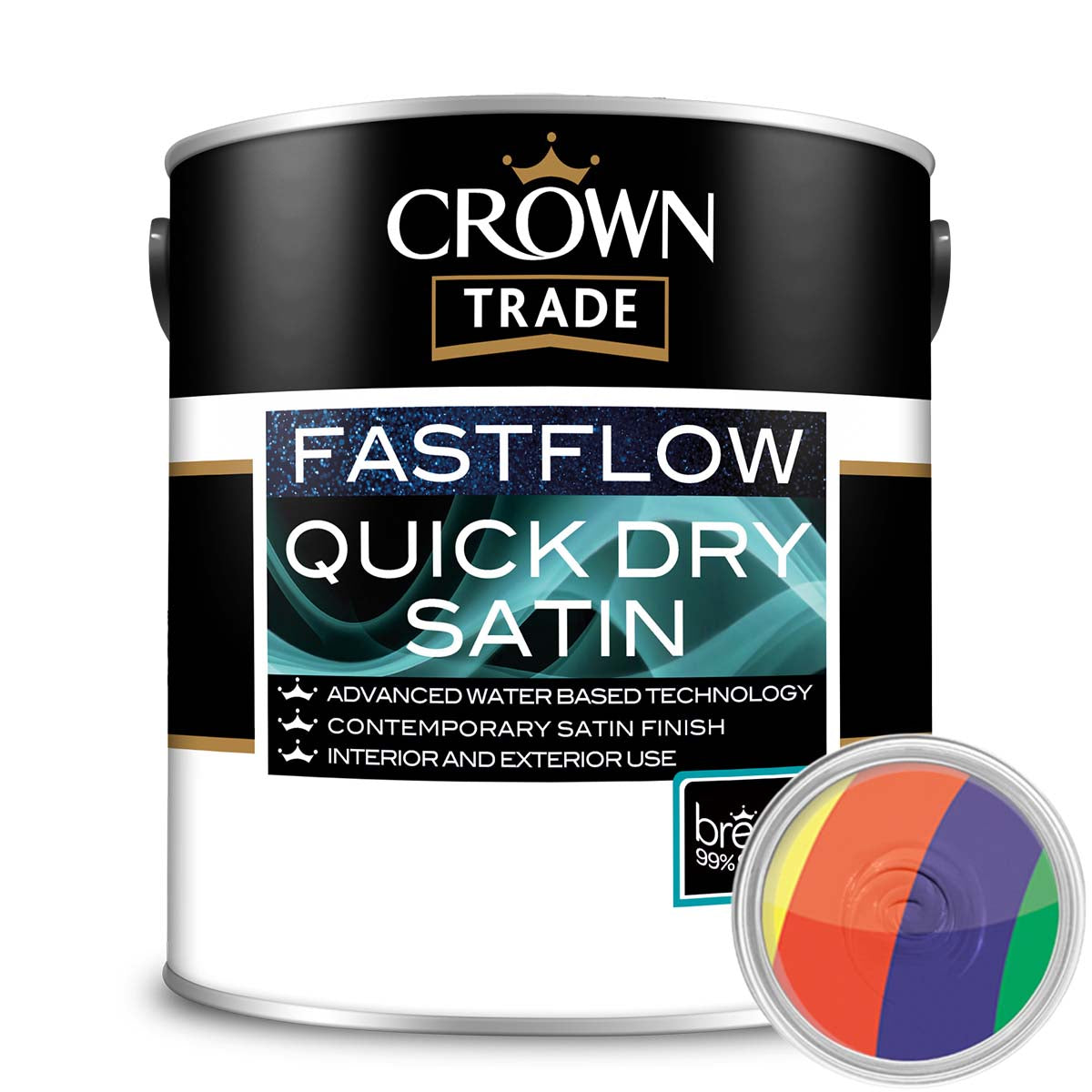 Crown Trade Fastflow Quick Dry Satin